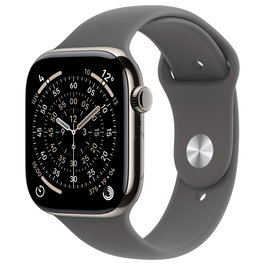 Apple Watch S11 Titan Cellular 46mm Gris con Smartwatch OLED Pantalla Táctil 64 GB GPS watchOS 11 y Correa Deportiva S/M