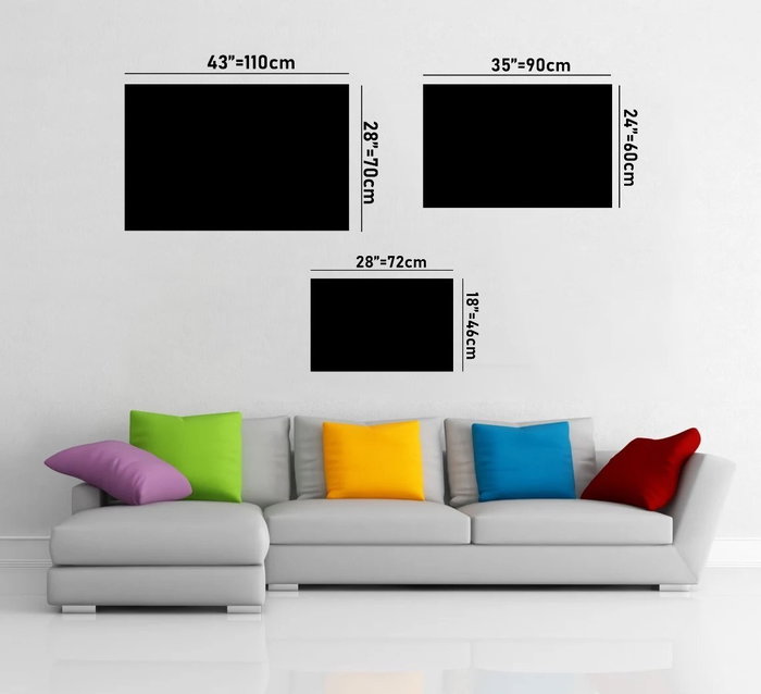 Wallity Pintura de Vidrio Templado Decorativo 0523 72 x 46 cm