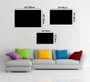 Wallity Pintura de Vidrio Templado Decorativo 0523 72 x 46 cm