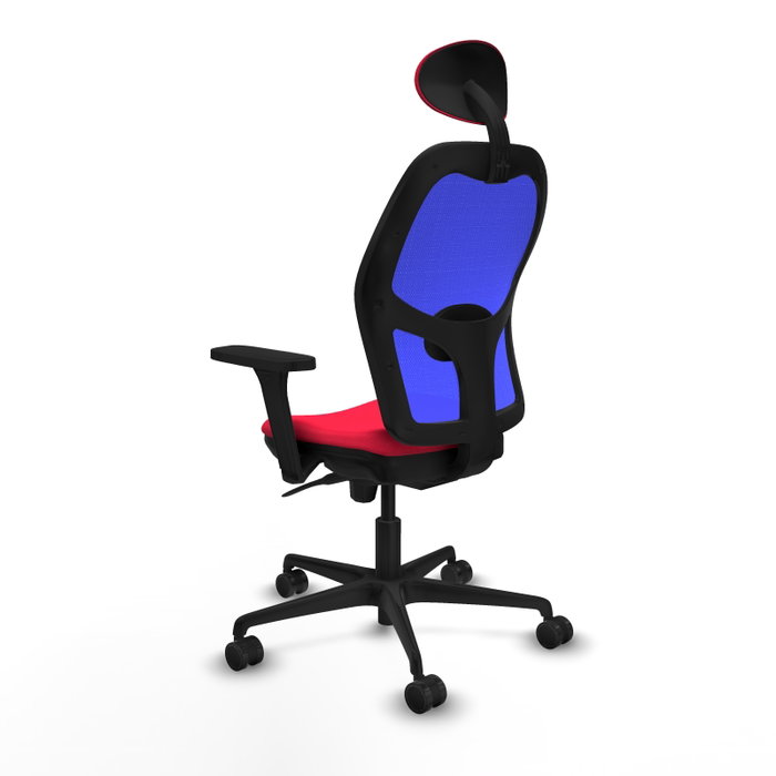 PIQUERAS Y CRESPO Silla de oficina Jorquera Rojo y Azul
