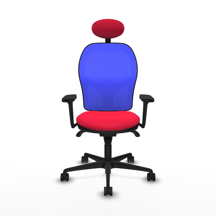 PIQUERAS Y CRESPO Silla de oficina Jorquera Rojo y Azul