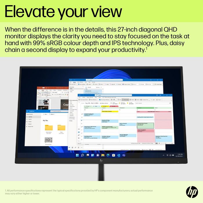 HP Monitor USB-C QHD E27u G5 de 27 pulgadas