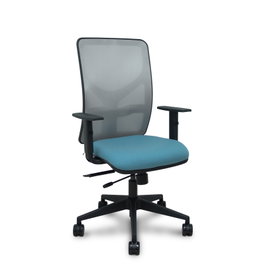 PIQUERAS Y CRESPO Silla de oficina Motilla Sincro/Traslack Azul cielo y Gris
