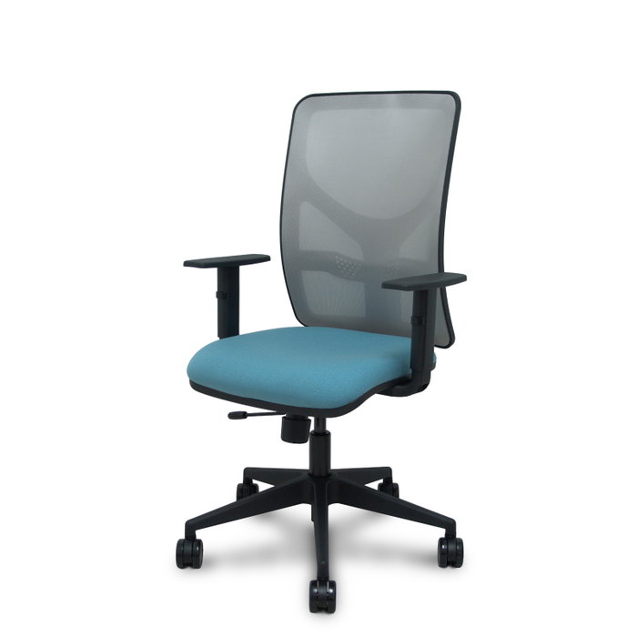 PIQUERAS Y CRESPO Silla de oficina Motilla Sincro/Traslack Azul cielo y Gris PIQUERAS Y CRESPO Silla de oficina Motilla Sincro/Traslack Azul cielo y Gris