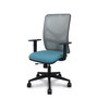 PIQUERAS Y CRESPO Silla de oficina Motilla Sincro/Traslack Azul cielo y Gris