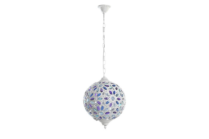 DKD Home Decor Lámpara de Techo Árabe Blanco Multicolor Metal Acrílico 28 x 44 x 28 cm DKD Home Decor Lámpara de Techo Árabe Blanco Multicolor Metal Acrílico 28 x 44 x 28 cm