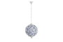 DKD Home Decor Lámpara de Techo Árabe Blanco Multicolor Metal Acrílico 28 x 44 x 28 cm