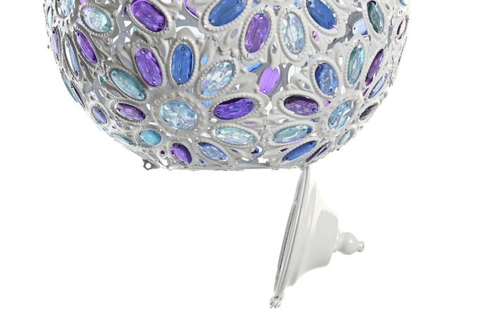 DKD Home Decor Lámpara de Techo Árabe Blanco Multicolor Metal Acrílico 28 x 44 x 28 cm DKD Home Decor Lámpara de Techo Árabe Blanco Multicolor Metal Acrílico 28 x 44 x 28 cm