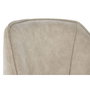 DKD Home Decor Silla de Microfibra y Metal Beige