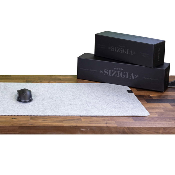 Phoenix technologies Alfombrilla Premium Sizigia de Fieltro de Lana Merino para Escritorio, 3 mm
