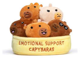 Just Play Relatable Emotional Support Peluche Capybaras