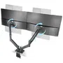 Mars Gaming Soporte de Mesa MARM-PRO2 para 2 Monitores, Giratorio, Inclinable, hasta 10kg, 13-32 pulgadas