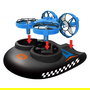 AMEWI Dron Trix 3en1 - Quadricóptero Híbrido con Efectos Luminosos, 2.4 GHz, Batería Polímero Litio 350 mAh, 6 min Vuelo, Color Azul/Negro, 43 g, Recomendado para Niño