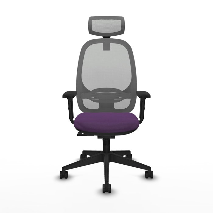 PIQUERAS Y CRESPO Silla de oficina Cilanco con mecanismo Sincro, Morado y Gris