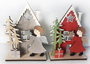 DKD Home Decor Decoración de Madera Ángel Surtida 15x4x20 cm