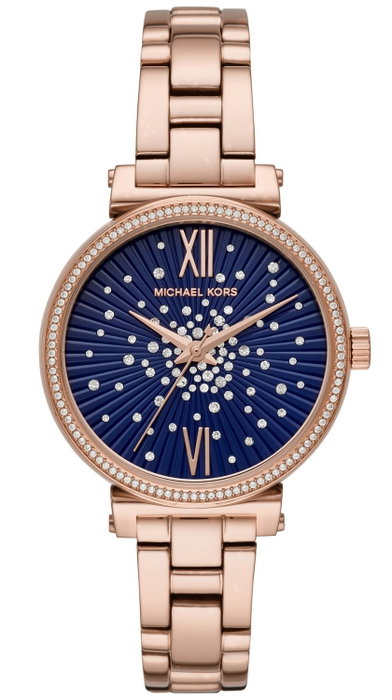 Michael Kors MK3971 con correa rosada y esfera azul Michael Kors MK3971 con correa rosada y esfera azul