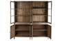 DKD Home Decor Vitrina Mango Cristal Natural 200x45x230