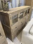 DKD Home Decor Vitrina Mango Cristal Natural 200x45x230