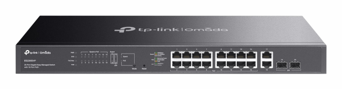 TP-Link Omada ES220GMP Switch Gestionado L2 con 18 Puertos Gigabit y PoE+