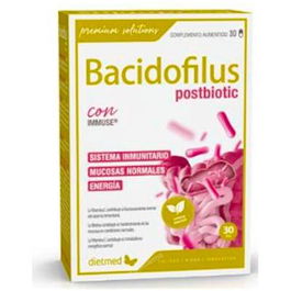 DIETMED Bacidofilus Postbiotic 30 Cápsulas con Vitamina C y Biotina para el Sistema Inmune