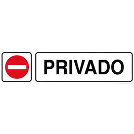 WOLFPACK LINEA PROFESIONAL Rótulo Adhesivo Privado 250x63 mm