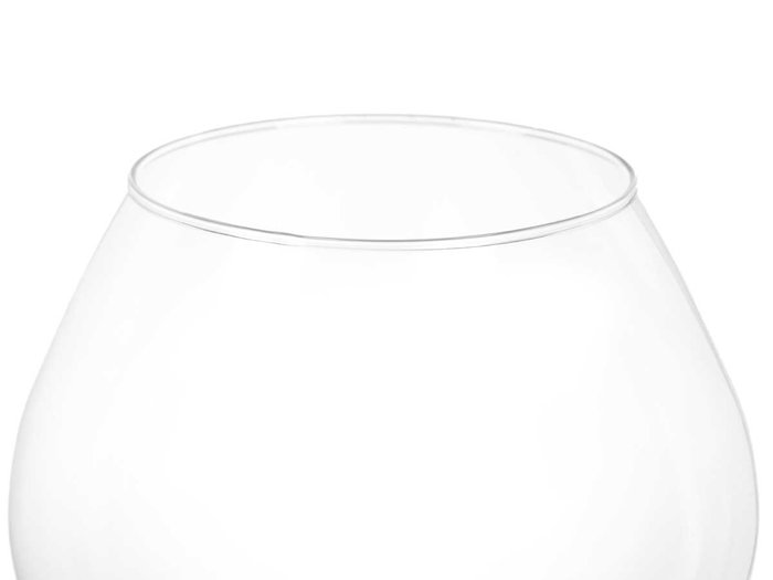 GIFTDECOR Jarrón Cristal Copa Balón Transparente 22 cm (Set de 6)