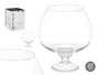 GIFTDECOR Jarrón Cristal Copa Balón Transparente 22 cm (Set de 6)