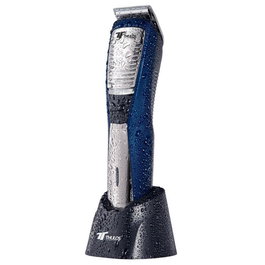 Thulos Cortapelos Recargable TH CP107 para Barba y Cabello, Resistente al Agua, con Guías de Corte (2/4/7/10 mm) y Cuchilla de Acero al Carbono