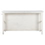 DKD Home Decor Isla Cocina India 1c24 Cottage Blanco Madera y Mármol 76 x 92 x 168 cm con 6 Cajones y 2 Estantes