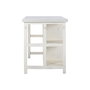 DKD Home Decor Isla Cocina India 1c24 Cottage Blanco Madera y Mármol 76 x 92 x 168 cm con 6 Cajones y 2 Estantes