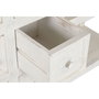 DKD Home Decor Isla Cocina India 1c24 Cottage Blanco Madera y Mármol 76 x 92 x 168 cm con 6 Cajones y 2 Estantes