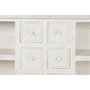 DKD Home Decor Isla Cocina India 1c24 Cottage Blanco Madera y Mármol 76 x 92 x 168 cm con 6 Cajones y 2 Estantes