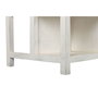 DKD Home Decor Isla Cocina India 1c24 Cottage Blanco Madera y Mármol 76 x 92 x 168 cm con 6 Cajones y 2 Estantes