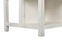 DKD Home Decor Isla Cocina India 1c24 Cottage Blanco Madera y Mármol 76 x 92 x 168 cm con 6 Cajones y 2 Estantes