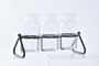 DKD Home Decor Jarrón de Cristal y Metal Negro 31x12x19 cm