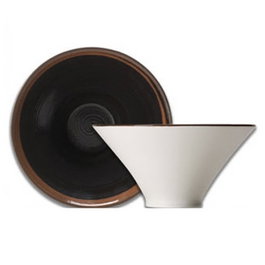 Steelite Axis Bol Conico Vajilla Plato de Porcelana 20 cm (Set de 6)