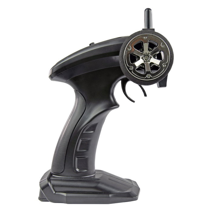 AMEWI 21114 Coche de Carreras RC Drift Muscle Car 4WD 1:20 Escala RTR Listo para Usar con Motor Eléctrico, Radio Control 2.4GHz, 20 km/h, Rojo, 6+ Años