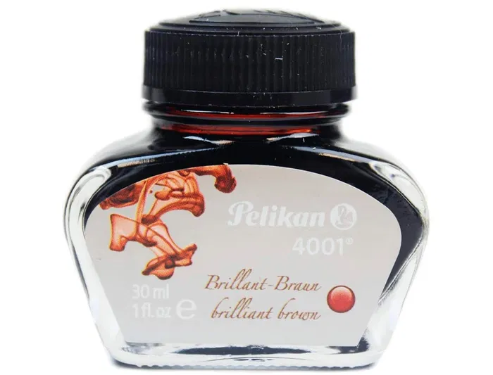 Pelikan Tinta Estilografica 4001 Marron Brillante Bote 30 ml