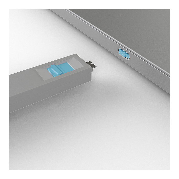Lindy Bloqueador de Puerto USB Tipo C - Pack de 4 Bloqueadores, Azul