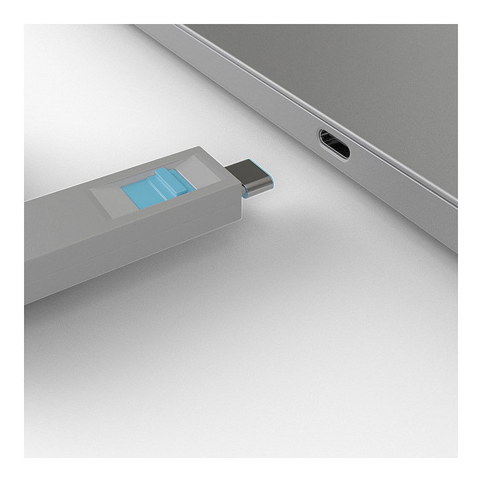 Lindy Bloqueador de Puerto USB Tipo C - Pack de 4 Bloqueadores, Azul