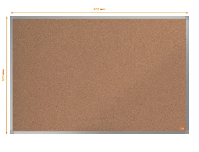 NOBO Tablero de Corcho Essence con Marco de Aluminio 60x90 cm