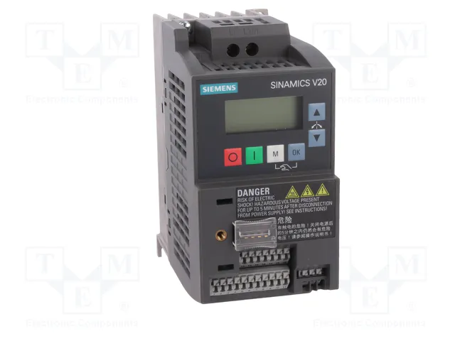 SIEMENS SINAMICS V20 Inversor Monofásico 200...240V AC