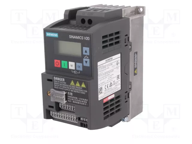 SIEMENS SINAMICS V20 Inversor Monofásico 200...240V AC