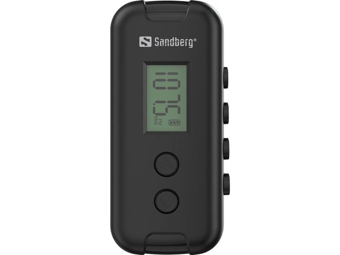 Sandberg Radio FM de Bolsillo para Pila AAA, Compacta y Cómoda para Actividades al Aire Libre y Uso de Emergencia con Auriculares