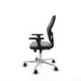 PIQUERAS Y CRESPO Silla de oficina Jorquera con mecanismo Sincro/Traslack, Gris y Negro