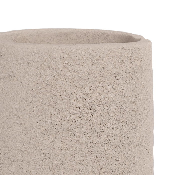 Jarrón Gris Cerámica Decoración 16 X 30 cm