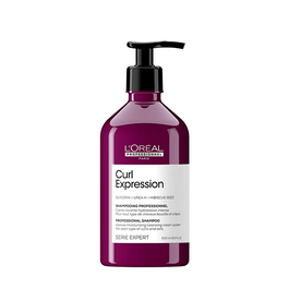 L'Oreal Professionnel, Serie Expert Curl Expression, Glicerina + Urea H + Semillas de hibisco, Champú para el cabello, Hidratación intensa, 500 ml