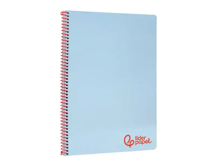 Liderpapel Cuaderno Espiral A4 Wonder Tapa Plástico 80 Hojas 90gr Cuadro 4mm Azul