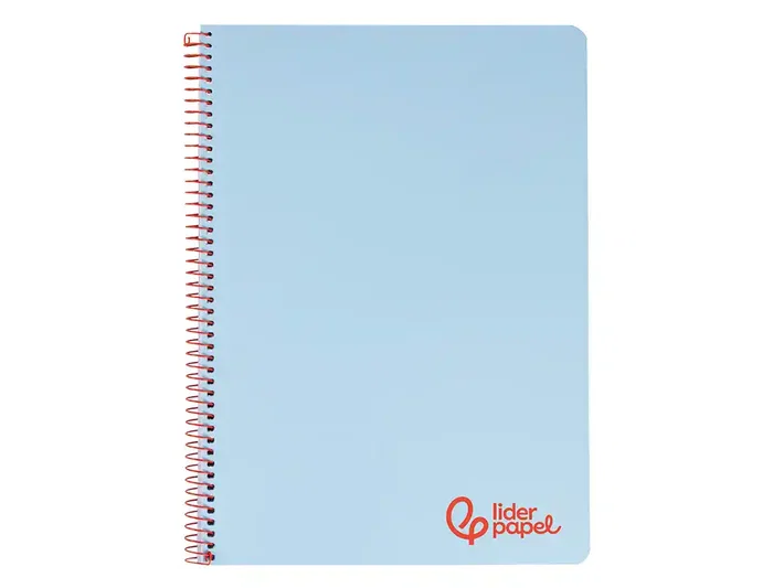 Liderpapel Cuaderno Espiral A4 Wonder Tapa Plástico 80 Hojas 90gr Cuadro 4mm Azul