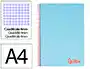 Liderpapel Cuaderno Espiral A4 Wonder Tapa Plástico 80 Hojas 90gr Cuadro 4mm Azul